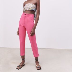 Zara High Waisted Pants with Slits
